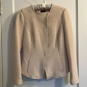Worth light weight snap front cream jacket